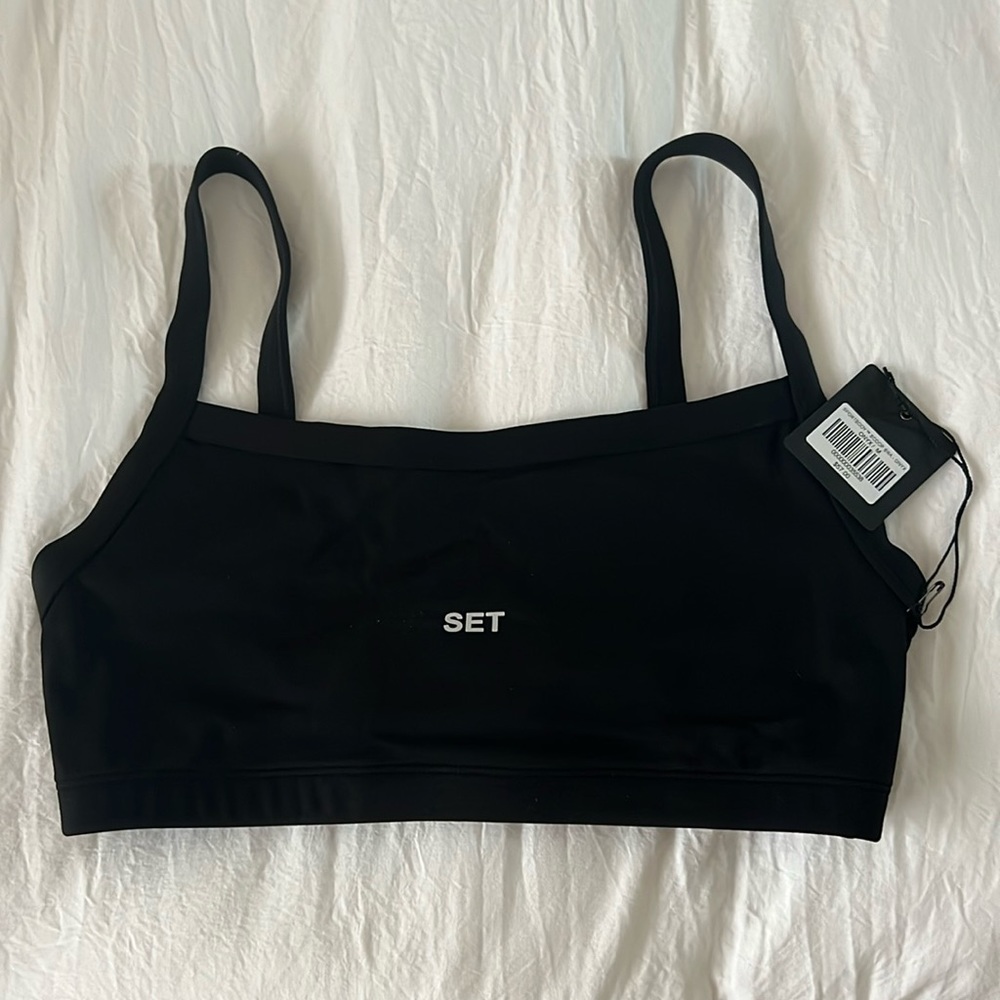 SET Active Black Bralette Tank